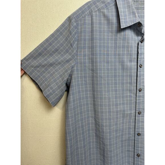 5.11 Tactical Series Shirt Mens XL Blue Plaid Performance Snap Up Lightweight - Picture 4 of 12